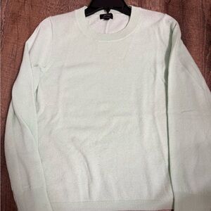 J. Crew Light Green Crewneck Sweater
